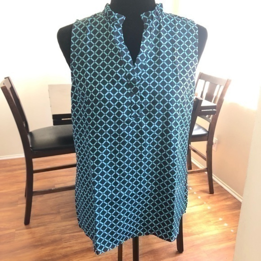 New Women’s Maison Jules Blu Notte Combo Top sz S